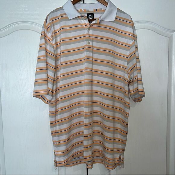 FootJoy striped polo golf shirt - Picture 1 of 8
